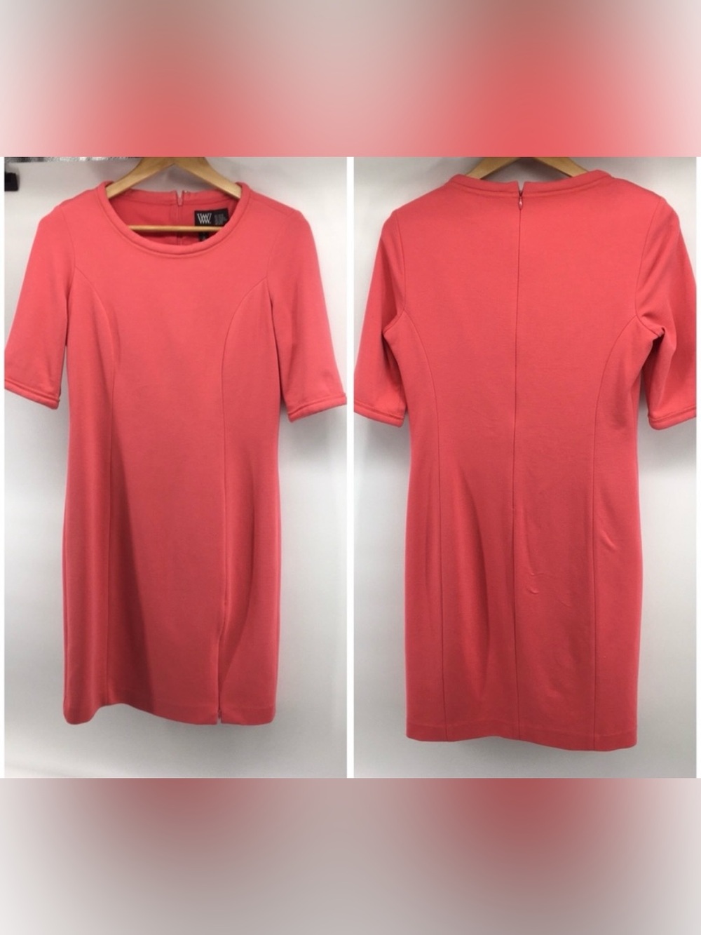 Worth | Coral Pink Shift Dress 8